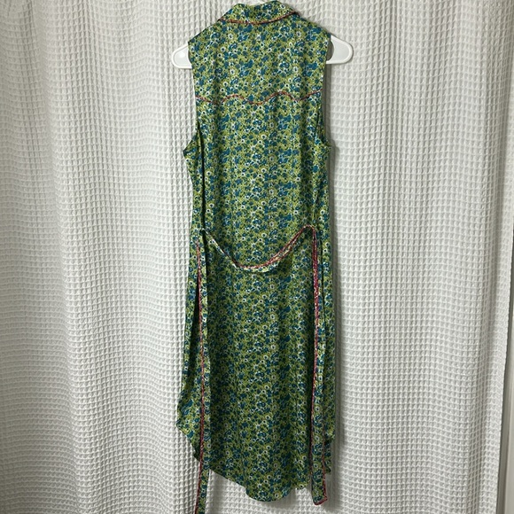 Cinq a Sept Hazel Floral Satin Midi Shirtdress Size 6 - Picture 7 of 12